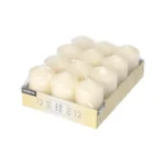 Product foto van Stompkaarsen ivoor set van 12 Ø 40 mm · 60 mm Ivory