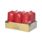 Product foto van Stompkaarsen rood 60x115 mm set van 6