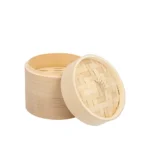 Product foto van Stoommandje bamboe ASIA 3-delig Ø 15cm x 13