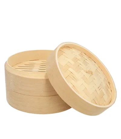 Product foto van Stoommandje bamboe ASIA 3-delig Ø 18cm