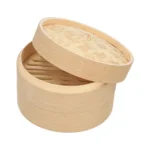 Product foto van Stoommandje bamboe ASIA 3-delig Ø 18cm