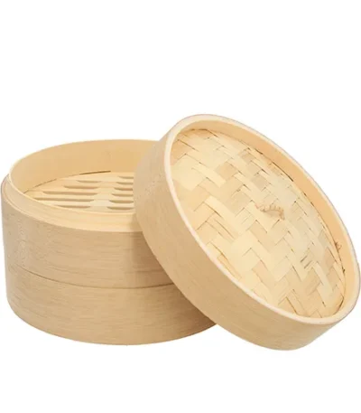 Product foto van Stoommandje bamboe ASIA 3-delig Ø 21cm x 13