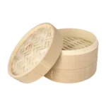 Product foto van Stoommandje bamboe ASIA 3-delig Ø 21cm x 13