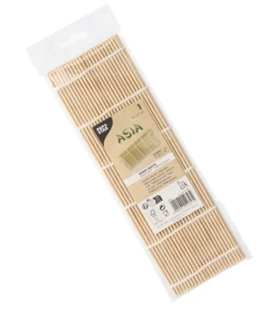 Product foto van Sushimat bamboe natuur 27cm x 27cm ASIA