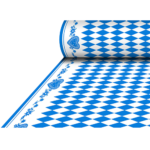 Product foto van Tafelkleed airlaid Beiers blauw 25m x 1