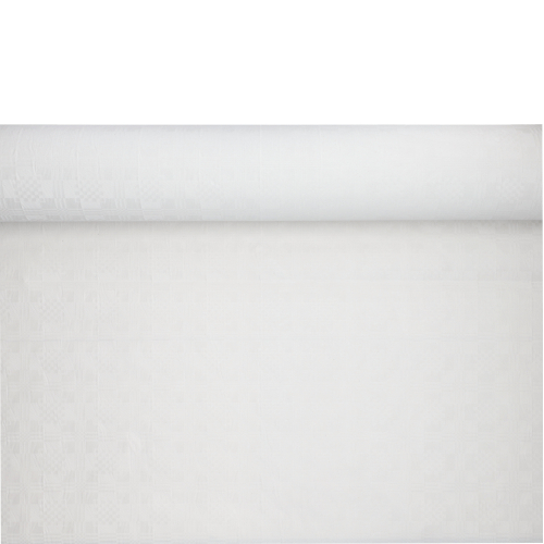 Tafelkleed papier met damastprint 50 m x 0 Product foto van Tafelkleed papier met damastprint 50 m x 0