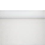 Product foto van Tafelkleed papier met damastprint 50 m x 1 m wit