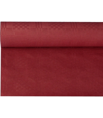 Product foto van Tafelkleed papier met damastprint 8 m x 1