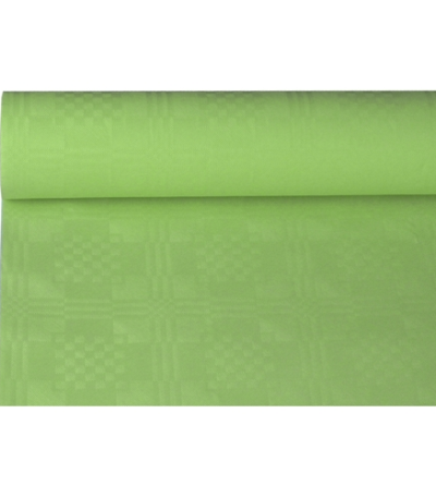 Product foto van Tafelkleed papier met damastprint 8 m x 1