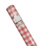 Product foto van Tafelkleed papier rood Vichy Karo 50m x 1m