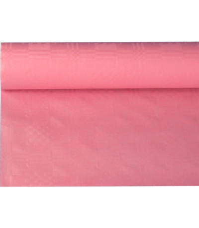 Product foto van Tafelkleed papier roze 8m x 1