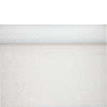 Product foto van Tafelkleed papier wit damastprint 50m 0.8m