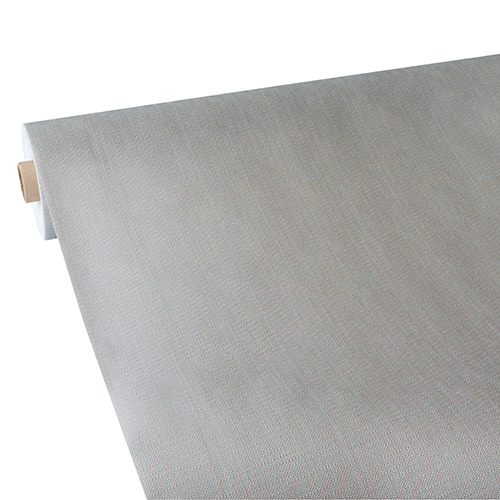Product foto van Tafelkleed vlies zilver 25m x 1