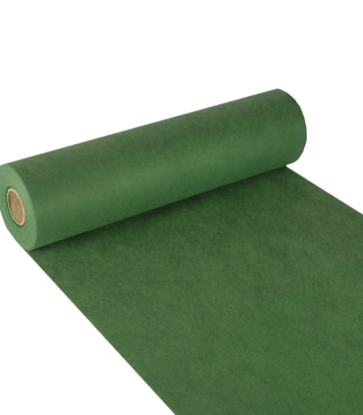 Product foto van Tafellopers nonwoven donkergroen 24m x 40cm Soft Selection