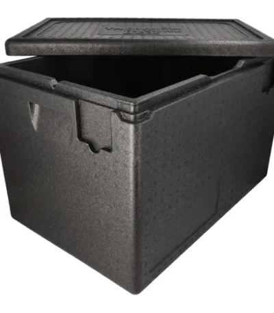 Product foto van Transportboxen EPP zwart 60x40x40cm Gastro-Norm 1/1