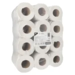 Product foto van Universele poetsrollen micro-embossing wit 12 stuks 13cm x 120m