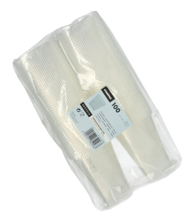 Product foto van Verpakkingsbekers PP transparant 500ml 100 stuks