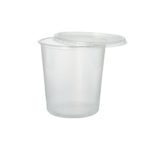 Product foto van Verpakkingsbekers PP transparant set van 100 500ml