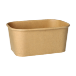 Product foto van Verpakkingsbekers karton rechthoekig bruin set van 25 1000ml 7