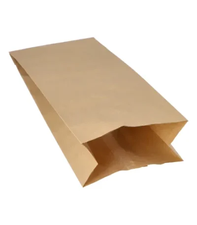 Product foto van Warmhoudzakken papier bruin set van 100 met PE-inleg 24x10