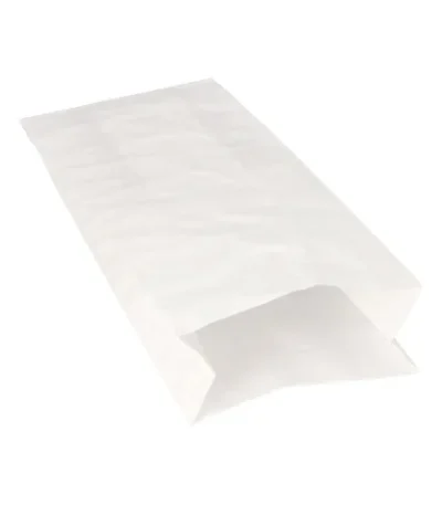 Product foto van Warmhoudzakken papier wit set van 100 24x10.5cm