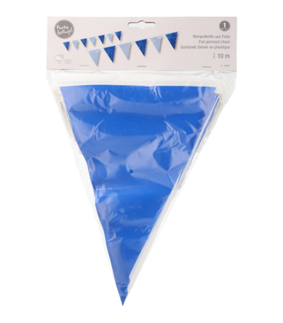 folie 10 m blauw/wit waterbestendig
