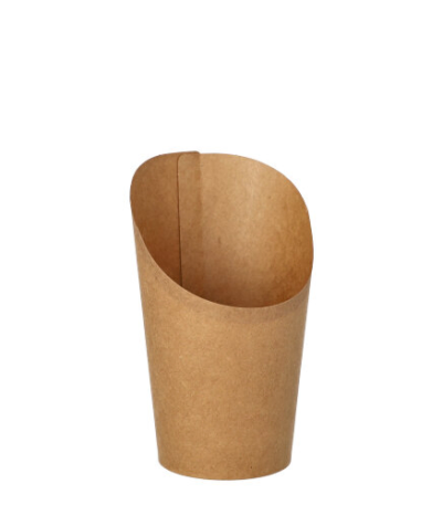 Product foto van Wrapbekers karton bruin set van 50 230 ml