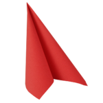 Product foto van 100 Servetten "ROYAL Collection" 1/4 vouw 40 cm x 40 cm rood