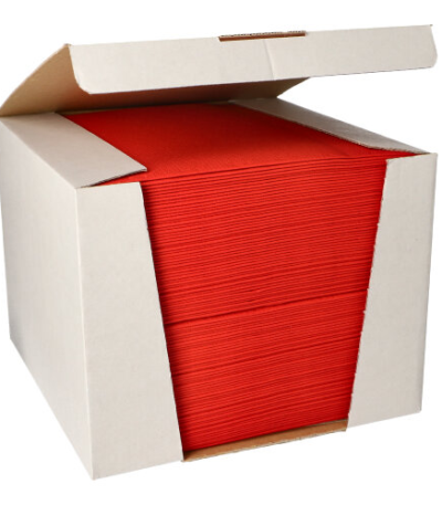 Product foto van 100 Servetten "ROYAL Collection" 1/4 vouw 40 cm x 40 cm rood