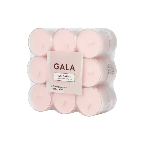 18 "GALA" Geurkaars Ø 38 mm · 24 mm roze - Rose Garden in behuizing van polycarbonaat Product foto van 18 "GALA" Geurkaars Ø 38 mm · 24 mm roze - Rose Garden in behuizing van polycarbonaat