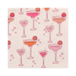 Product foto van 20 Servetten 3-laags 1/4 vouw 33 cm x 33 cm "Aperitifs"