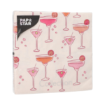 Product foto van 20 Servetten 3-laags 1/4 vouw 33 cm x 33 cm "Aperitifs"