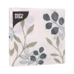 Product foto van 20 Servetten 3-laags 1/4 vouw 33 cm x 33 cm "Leafs"