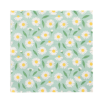 Product foto van 20 Servetten 3-laags 1/4 vouw 33 cm x 33 cm "Lots of Daisies"