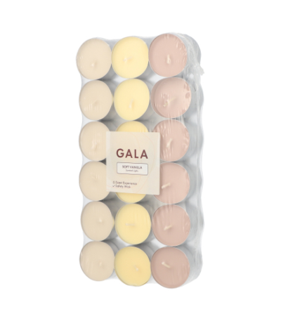 Product foto van 36 "GALA" Geurkaars Ø 3