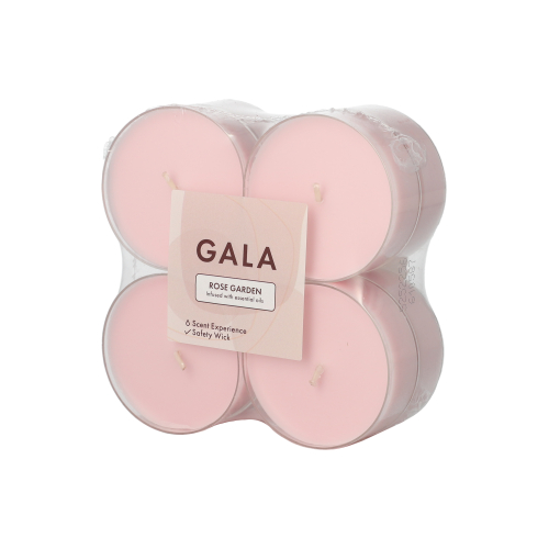 8 "GALA" Maxi geurtheelichten Ø 59 mm · 24 mm roze - Rose Garden Polycarbonathülle Product foto van 8 "GALA" Maxi geurtheelichten Ø 59 mm · 24 mm roze - Rose Garden Polycarbonathülle