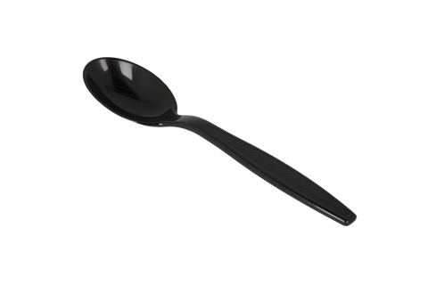 Product foto van Herbruikbare lepel 165mm pp zwart