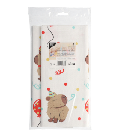 papier 120 cm x 180 cm "Capy Party"