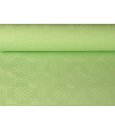 Product foto van Tafelkleed papier met damastprint 8 m x 1