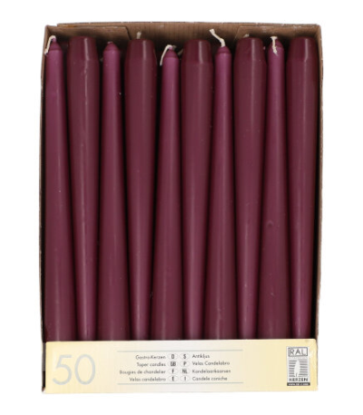 Product foto van 50 Kandelaarkaarsen Ø 2