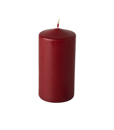 Product foto van 6 Stompkaarsen Ø 60 mm · 115 mm bordeaux
