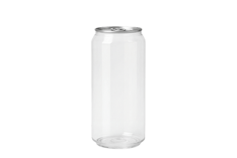 Product foto van PET Can 500ml Regular transparant met #202 EPE (Easy Peal) Deksel