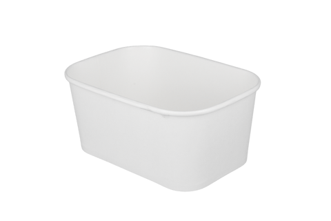 Product foto van Maaltijdbak karton 1000ml Wit