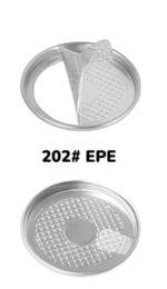 Product foto van PET Can 250ml Regular transparant met #202 EPE (Easy Peal) Deksel