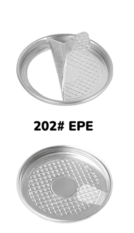 Product foto van PET Can 250ml Regular transparant met #202 EPE (Easy Peal) Deksel