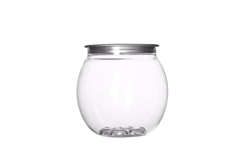 Product foto van PET Can 210ml Bol transparant met #202 FA (Full Aperture) Deksel