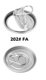 Product foto van PET Can 210ml Bol transparant met #202 FA (Full Aperture) Deksel