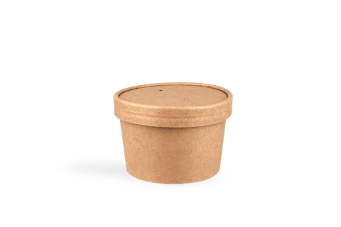 Product foto van Deksel soepbeker Ø98mm kraft (71098K)