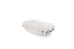 Product foto van Kartonnen schaaltje geschulpt 90x140x30mm wit