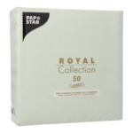 Product foto van 50 Servetten "ROYAL Collection" 1/4 vouw 40 cm x 40 cm jade groen